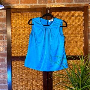 Calvin Klein Small vibrant blue silky sleeveless top